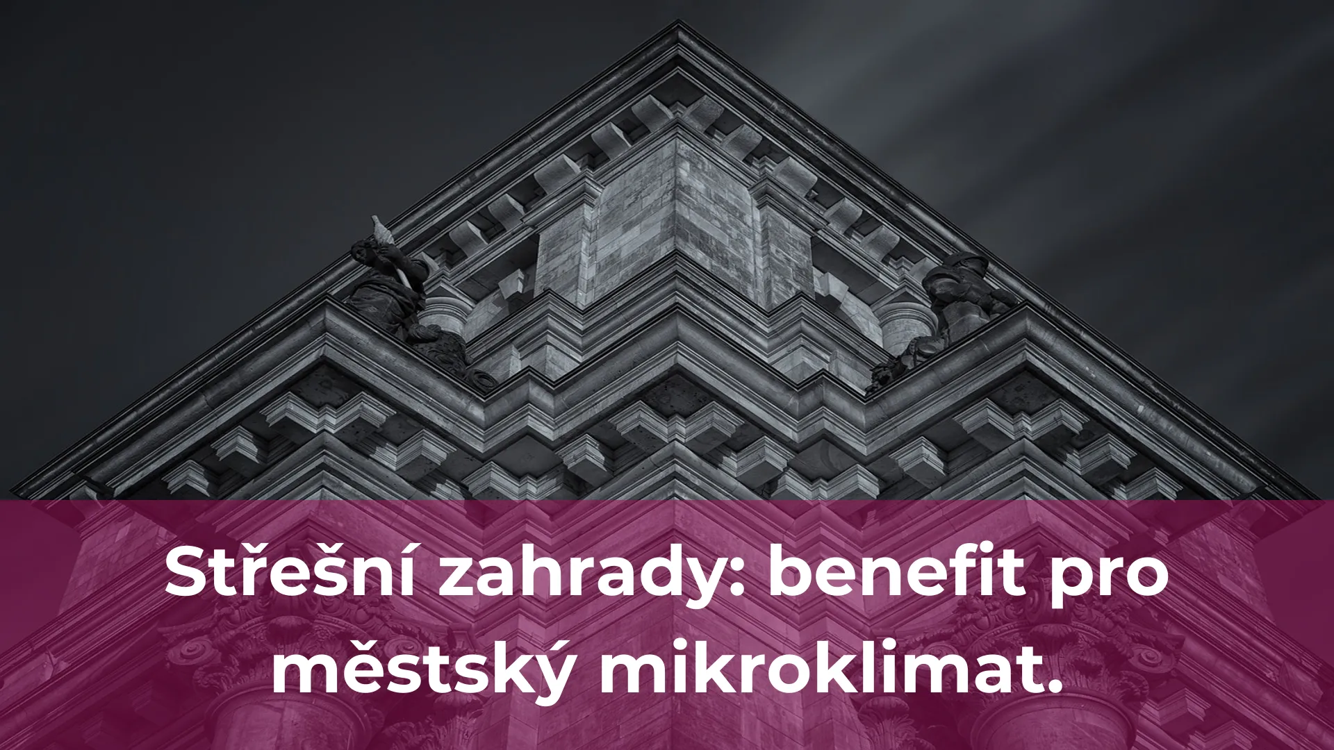 Střešní zahrady benefit pro městský mikroklimat