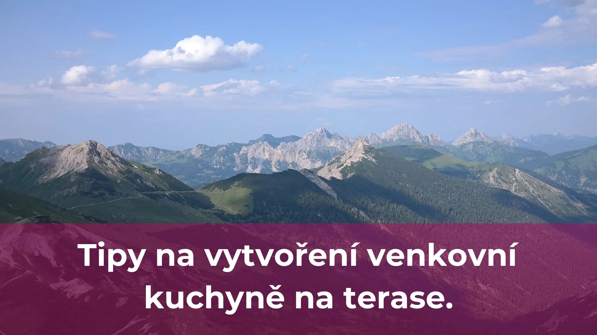 Tipy na vytvoření venkovní kuchyně na terase